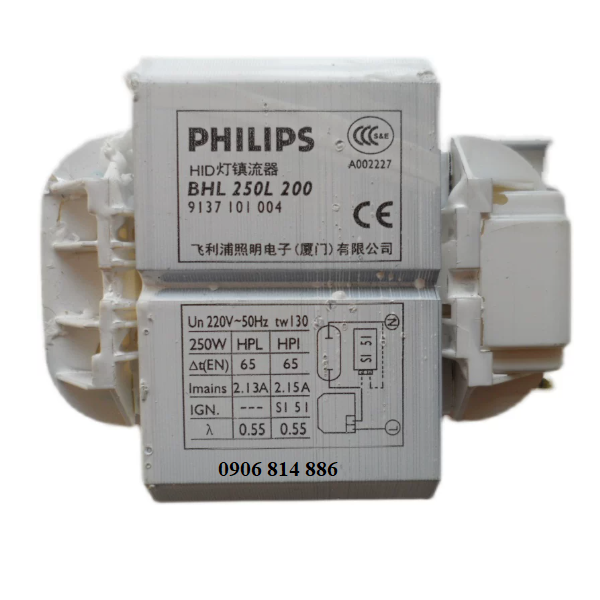 Chấn lưu BHL 250L 200 Philips