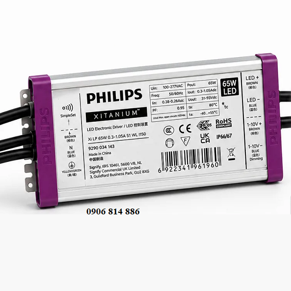 Nguồn Philips LED Xi LP 65W